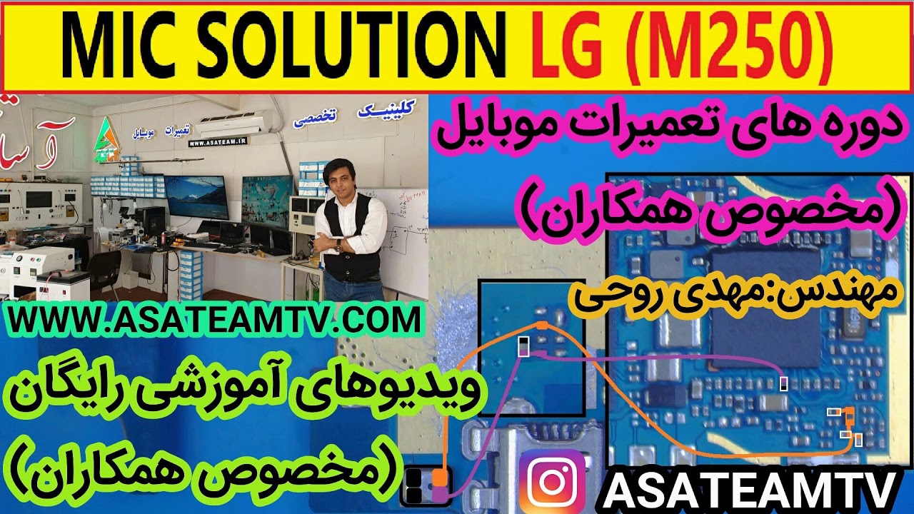 سلوشن مسیر میکروفون m250- مهندس روحی solution mic m250