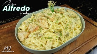 Chicken Alfredo Pasta | creamy Italian-American dish! #food