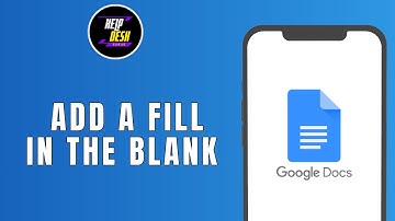 How to Add a Fill in the Blank Line in Google Docs