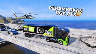 PERAMPOKAN VGA RTX DIKEJAR POLISI SATU KOTA - GTA 5 MOD