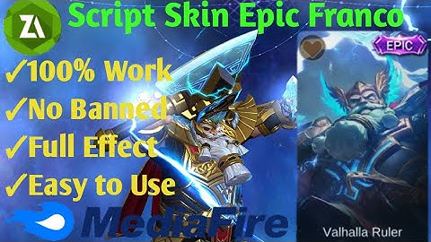 Script Skin Epic Franco - Valhalla Ruler | Full Effect.Mobile Legend Bang Bang.