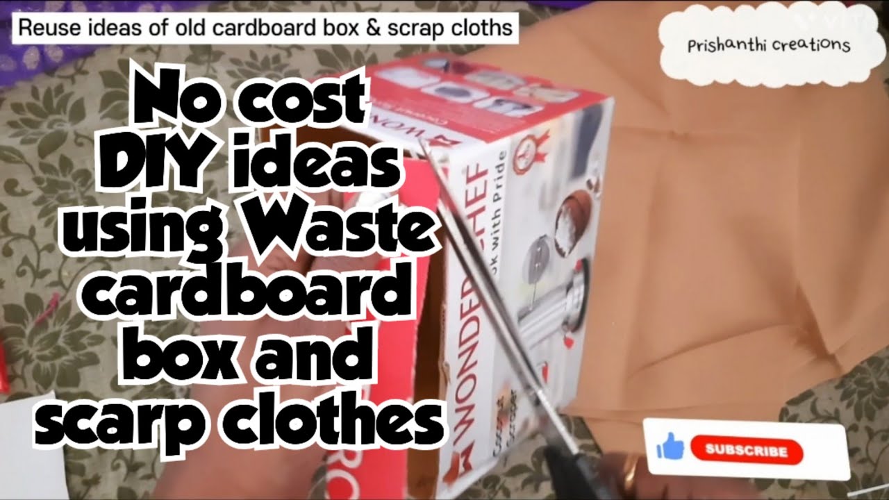 5 DIY Cardboard box ideas for storage/ 5 DIY Organizer Ideas using  cardboard boxes 