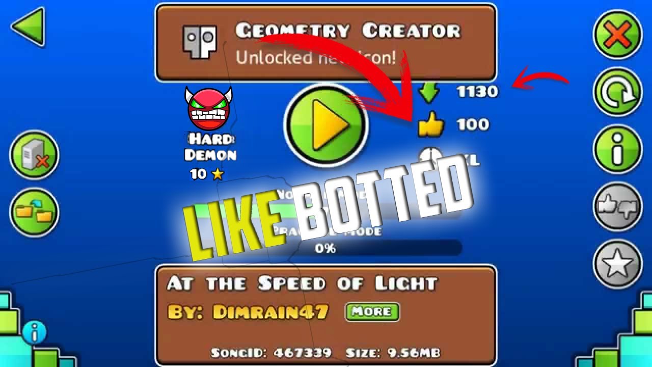 ¡Like Botting Levels! Geometry Dash 2.1 #1 Hacking Geometry Dash - YouTube