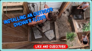 Installing An Outdoor Shower Floor