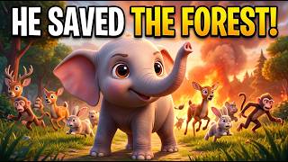 The Little Elephant Who Saved the Forest  | English Moral Story for Kids