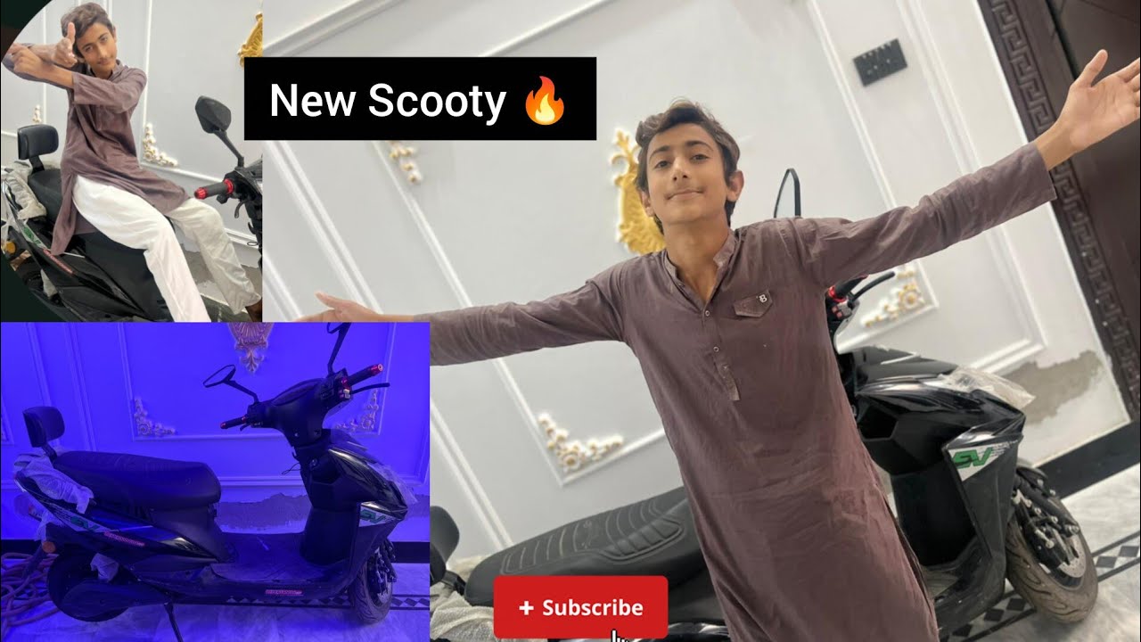 My new Electronic Scooty 🔥| first ride😍| HA10