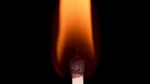 Microscopic view of Matchstick burning