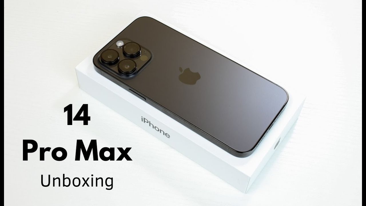 iPhone 14 Pro Max Space Black Unboxing (ASMR) - YouTube