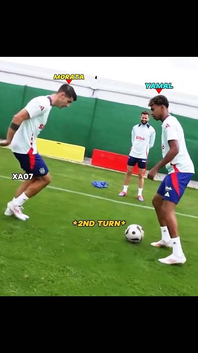 Lamine Yamal  Got Cooked By Morata In Training🥶☠️  #shorts #ronaldo #messi #shortsvideo