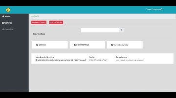 SISTEMA DE GESTION DE ARCHIVOS/DOCUMENTOS EN PHP/MYSQL (Código fuente + Conf) - COMPLETO