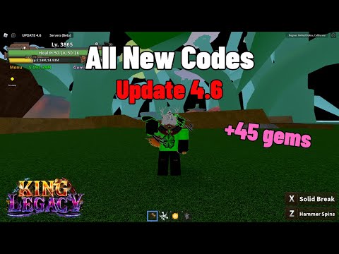 ✓4 NEW CODES✓ALL CODES🔥6 WORKING CODES for 🔥KING LEGACY