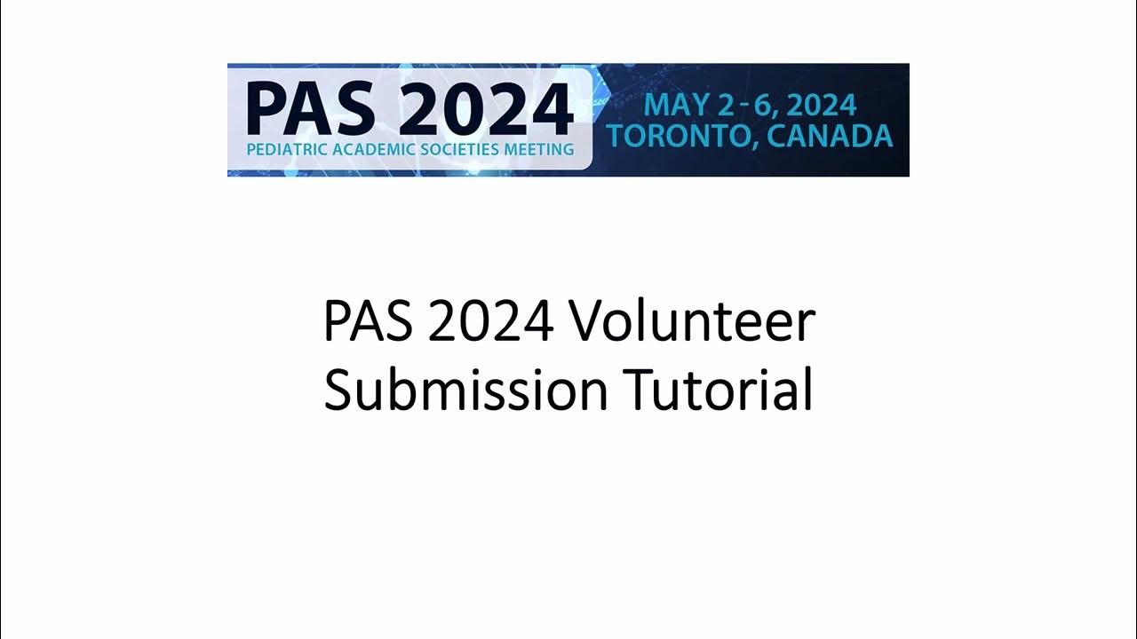2025 Volunteer Submission Tutorial YouTube