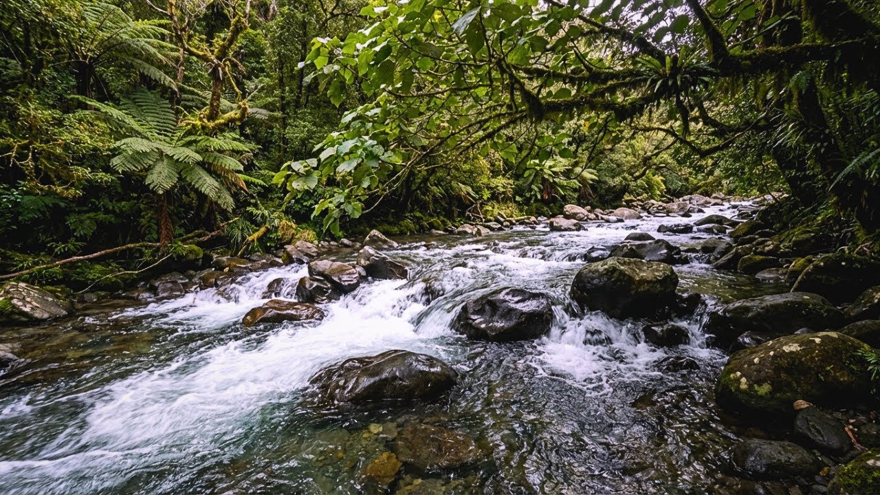 Clear River Water Sounds for Stress Relief and Sleep