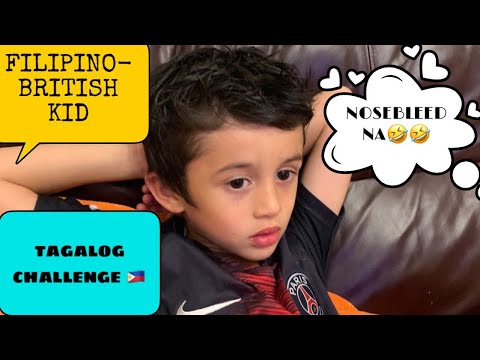 FILIPINO-BRITISH KID SPEAKING