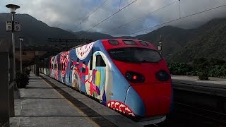 425次普悠瑪彩繪列車東澳站通過(建議用480p畫質看)
