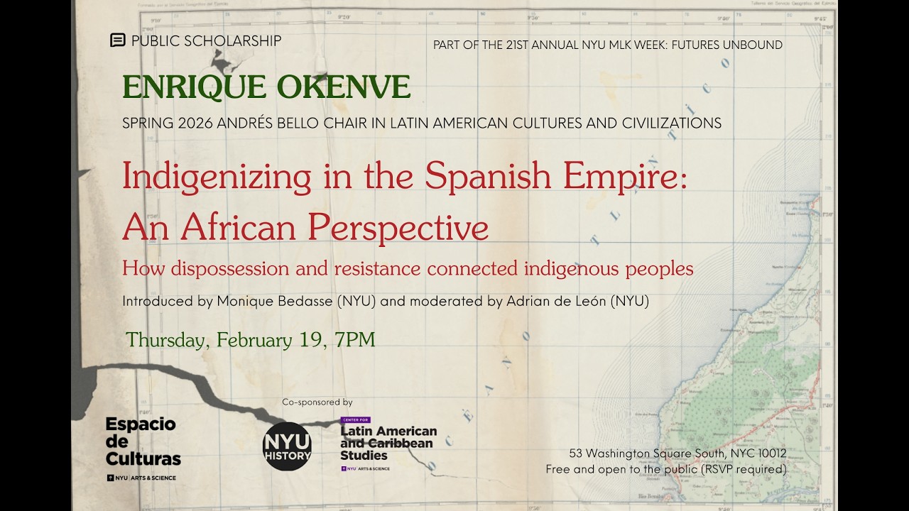 Enrique Okenve: Indigenizing in the Spanish Empire: An African Perspective