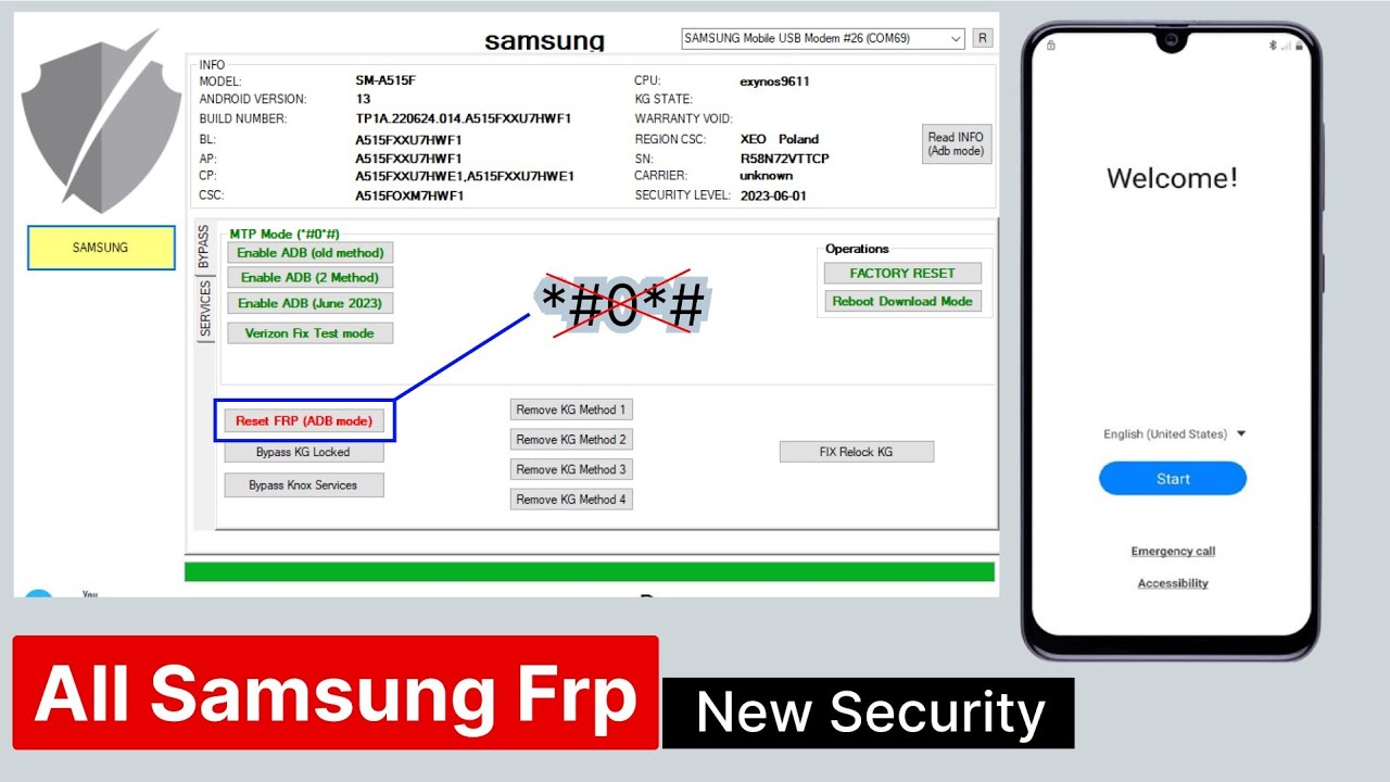 Finally No  0  All Samsung Frp Bypass Android 13 New Security 1 Click Frp Tool 2023