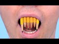 Teeth made of pencils