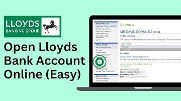 Hoe u online een Lloyds Bank-rekening opent!
