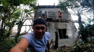 LAST PART NA PADER SA TAAS NAUMPISAHAN PALITADAHAN BAHAY NI TALYN @kuyanolivlog8742 