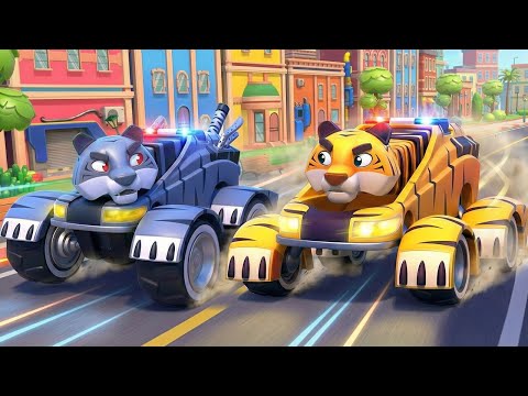 Arrêtez la voiture de police TIGRE JUMEAU MALÉFIQUE ! - Équipe de Sauvetage de Voitures et Camions