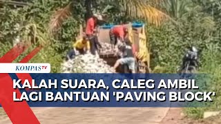 Kalah Suara di Pemilu 2024, Caleg DPRD Banyuwangi Tarik Bantuan 'Paving Block' yang Sudah Diberikan