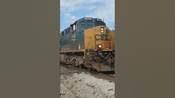 Fast CSX Coal Train Thru Fostoria Ohio
