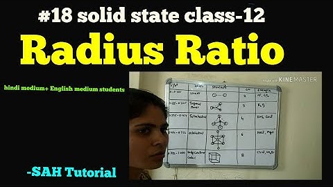 #18 solid state class-12 (Radius Ratio)