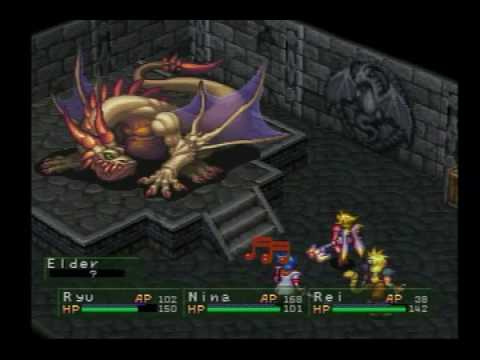 Breath of Fire 3 - Boss #24 - Elder Dragon (1/2) - YouTube