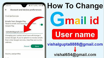 How to change Gmail id username | How to change email id name | Email id ka name kaise change kare