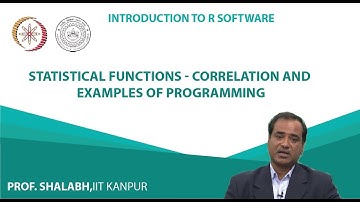 Statistical Functions - Correlation and Examples of Programming
