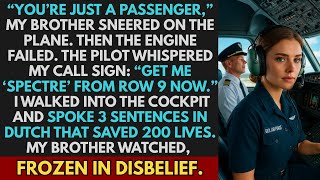 Full My Brother Mocked Me on the Plane — Until the Pilot Whispered My Call Sign to Save 200 Lives News