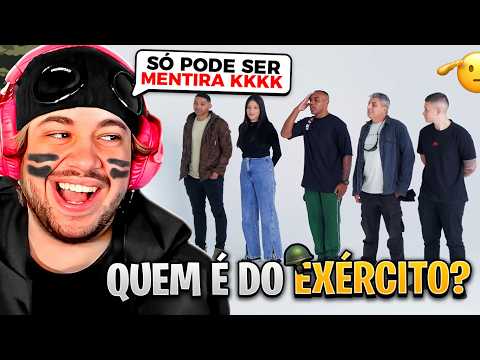 DESCUBRA QUEM É DO EXÉRCITO! - React Aqueles Caras