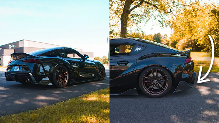 Installing CARBON FIBER REAR SPATS on my MKV SUPRA!