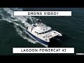 Drone for lagoon powercat 43  awesome long distance powerboat drone filming in portsmouth