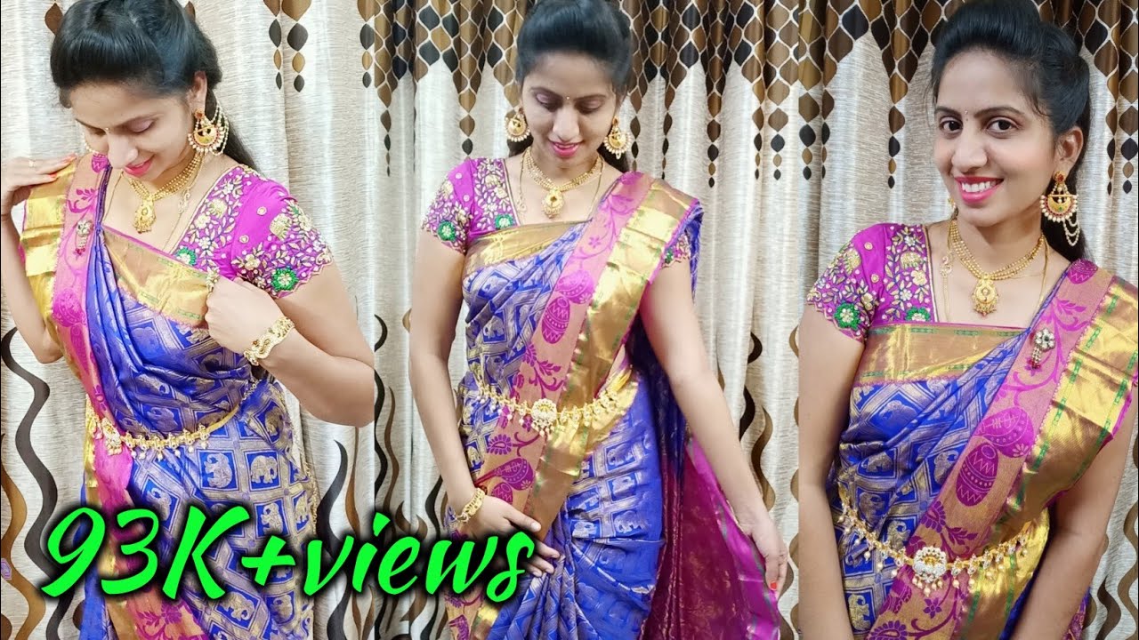 How to wear pattu saree perfectly 