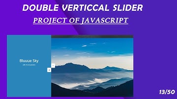 Double Vertical slider by using JavaScript project (Html, CSS, JS) project- #13