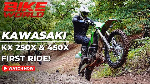 2022 Kawasaki KX Enduro Bikes First Ride | 250X & 450X In The Woods