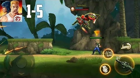 [1-5] Garena Contra: Return Android Walkthrough | Garena Contra Android Full Gameplay Level 1-5