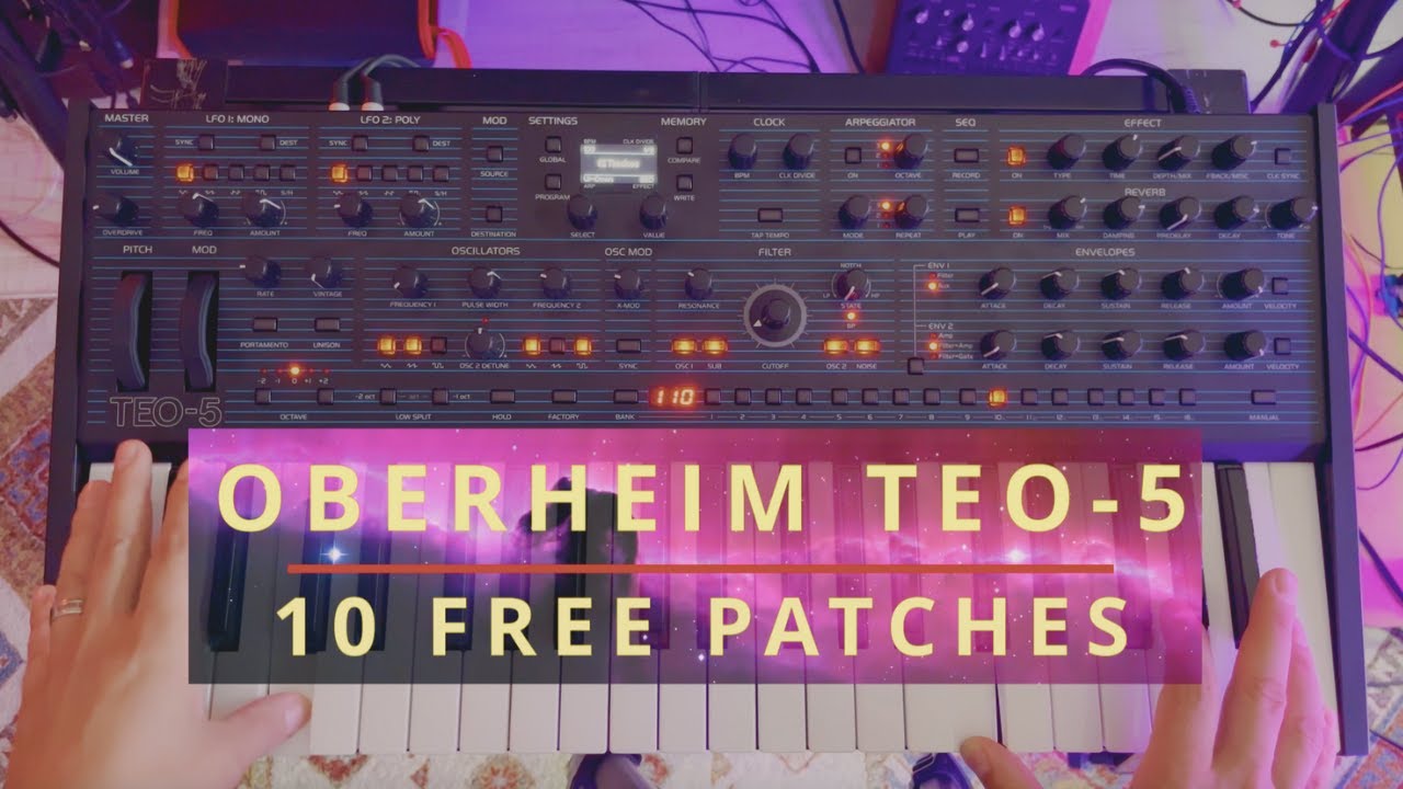 Oberheim TEO-5 -10 FREE PATCHES by Alba Ecstasy - YouTube