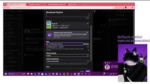 How to add tags on twitch (gift for friend)