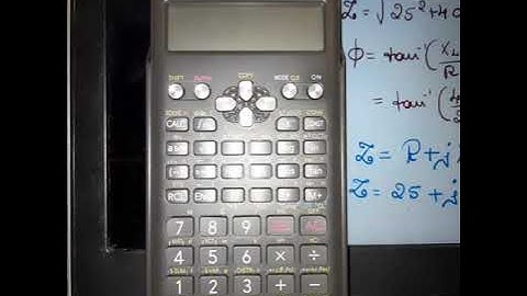 How to convert rectangular form or complex form to polar form using  Scientific calculator?