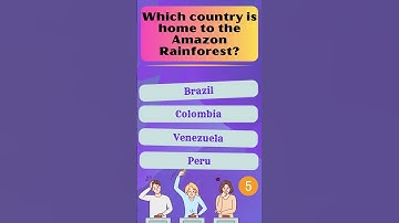 Which country is home to the Amazon Rainforest? | Geography Quiz 28 #geographyquiz #quiz