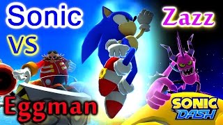 Sonic Dash - Sonic VS Zazz VS Eggman [Widescreen / Landscape 1080p]