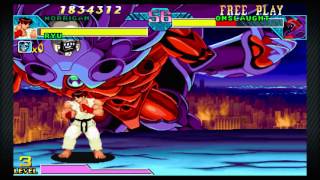 MARVEL VS CAPCOM morrigan and ryu vs onslaught