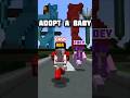 cash and zoey adopted mia as a baby in Minecraft