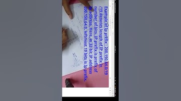 What is IP prefix ? How is it denoted #vlog #shorts #youtube