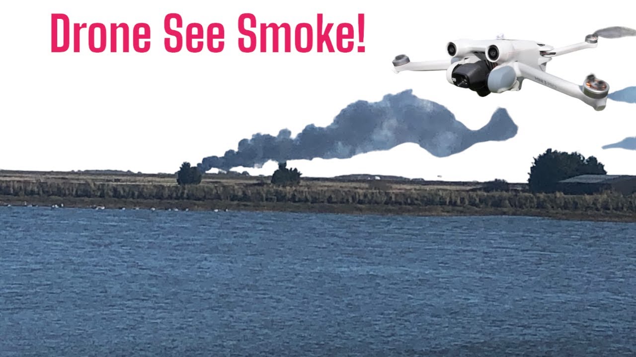 Drone See's Smoke! @ Barling Creek - Near Southend on Sea Essex 