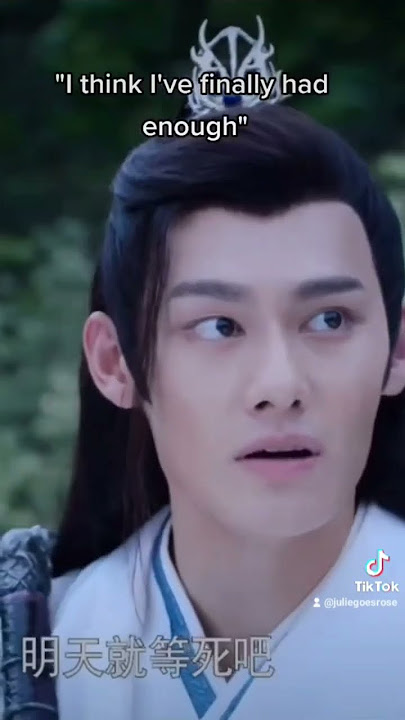 Jiang Cheng does love him 🤣 #weiwuxian #jiangcheng #theuntamed #xiaozhan #wangzhuocheng #mdzs