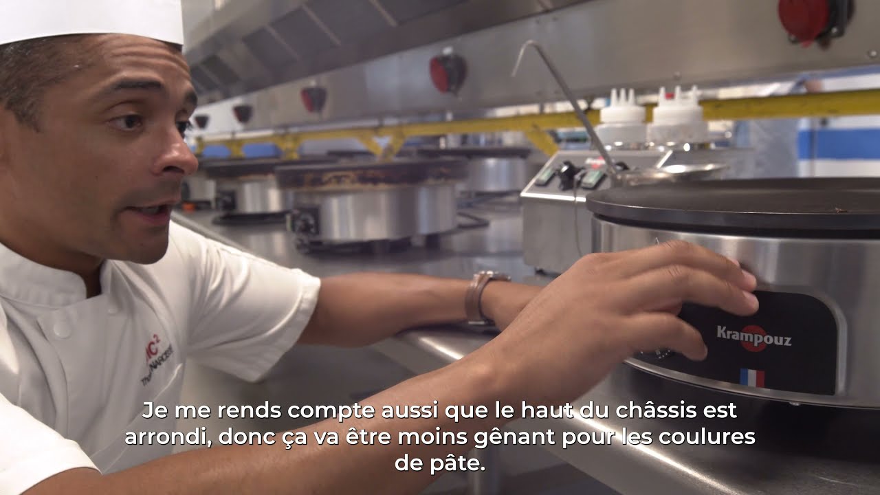 l'École des maîtres crêpiers EMC2 teste les crêpières professionnelles électriques KRAMPOUZ